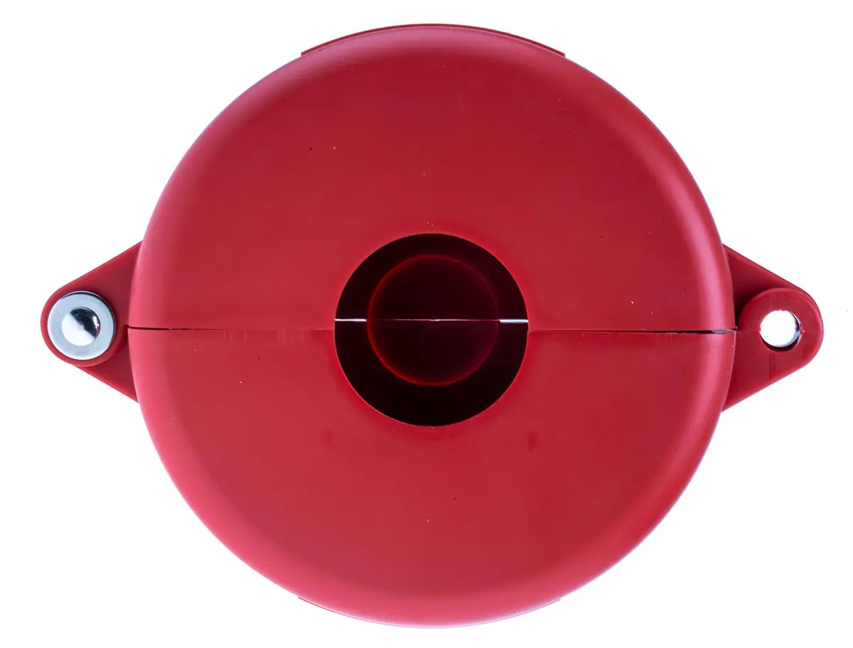 Produktfoto 1 von Brady Polypropylen Absperrvorrichtung für Durchgangsventile Typ Armaturabsperrung, 1-fach Verriegelung 9.53 mm, Rot
