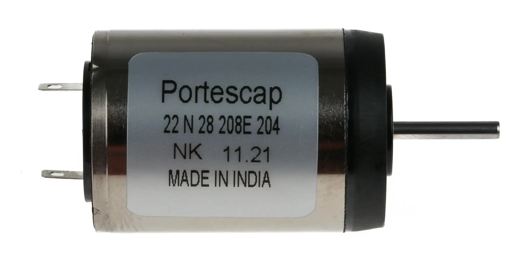 Produktfoto 1 von Portescap V9265 Servomotor mit geringer Trägheit Gleichstrommotor bis 7 mNm, 18 V dc / 3.8 W, 8800 rpm, Wellen-Ø 2 mm,