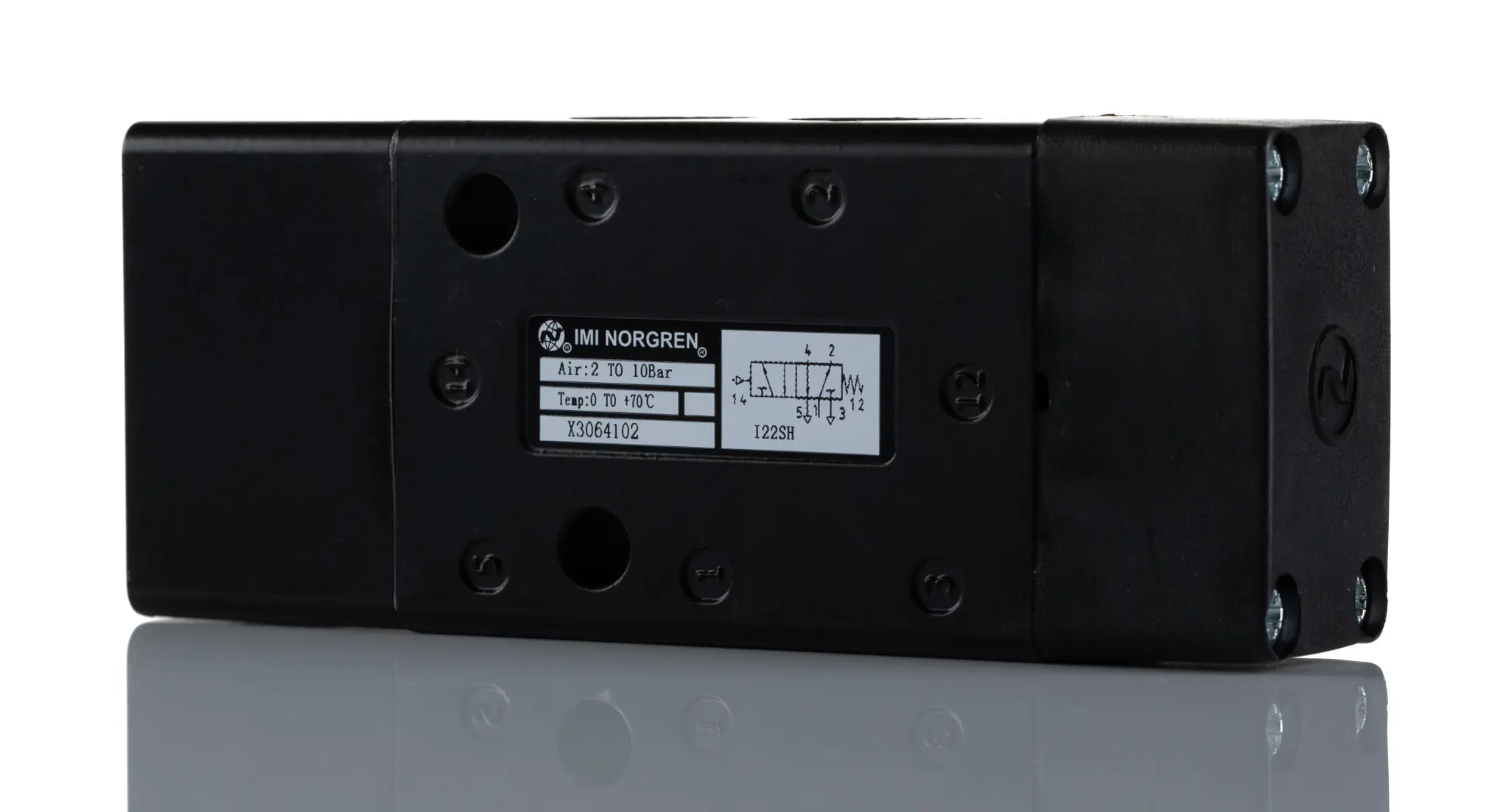 Produktfoto 1 von Norgren X30 Pneumatik-Magnetventil 5/2 G1/4, Pneumatisch/Feder-betätigt