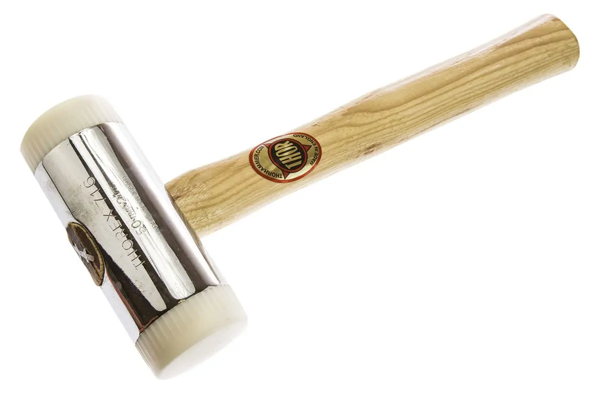 Produktfoto 1 von RS PRO Nylon Schonhammer, Zink verchromt Schlagflächen austauschbar 1250 g, Ø 50 mm