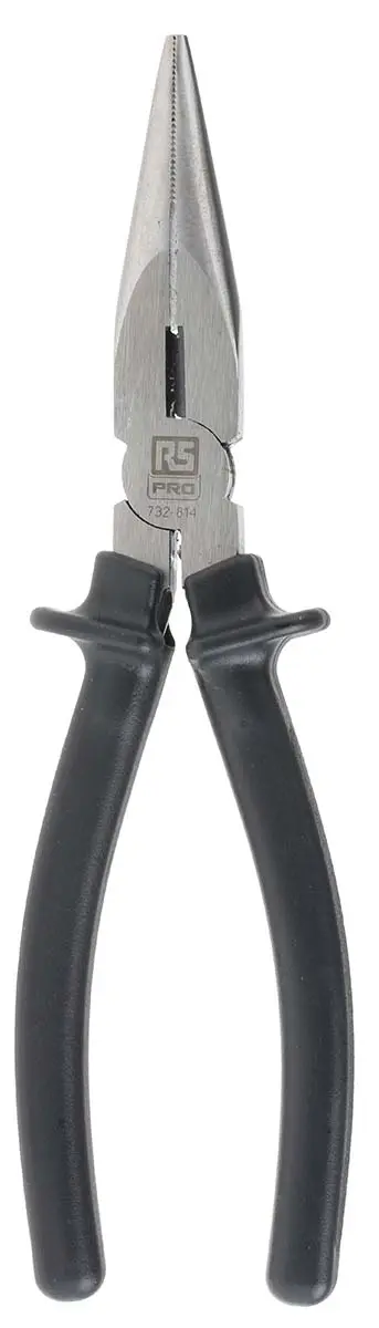Produktfoto 1 von RS PRO Spitzzange / Backen 53mm Geriffelt 200 mm