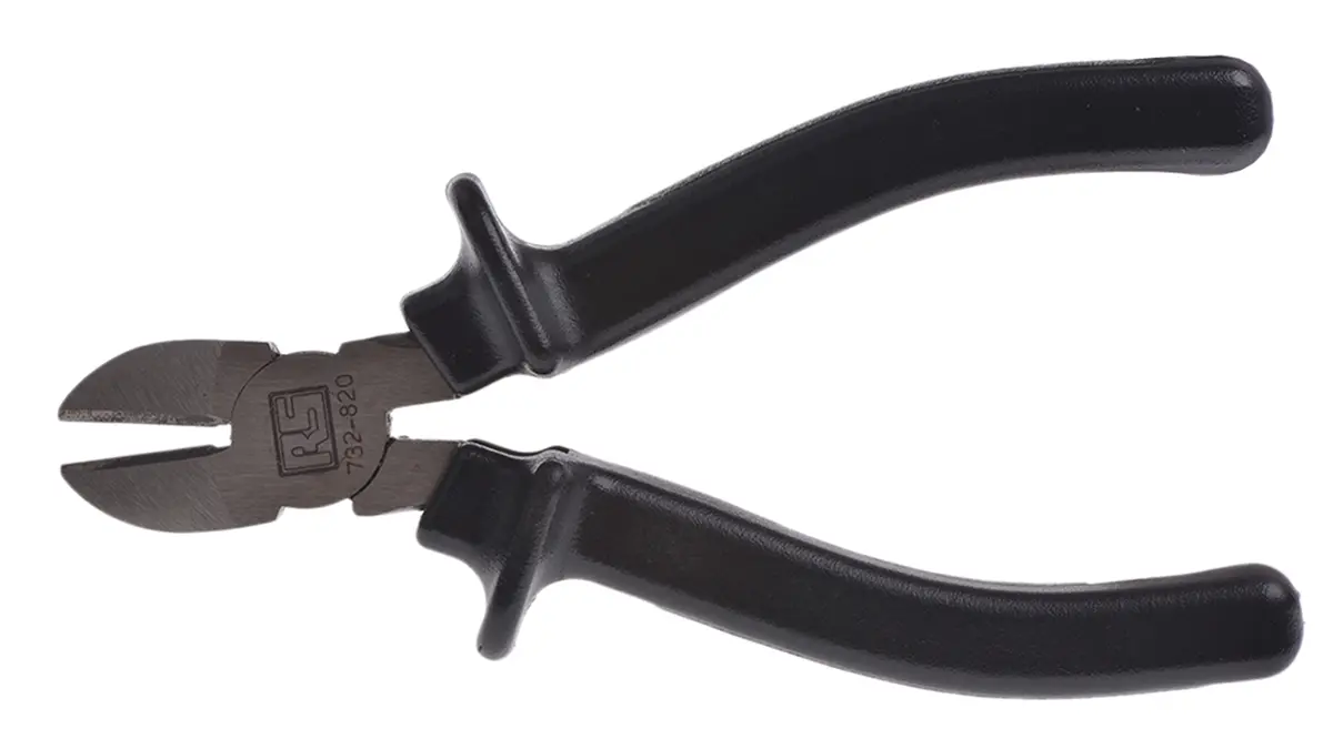 Produktfoto 1 von RS PRO Diagonal Seitenschneider Schließer (NO) 125mm / Backen 10mm, Schneidleistung 1.2 mm
