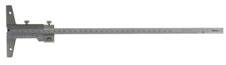 Produktfoto 1 von Mitutoyo Tiefenmessgerät Metrisch aus Edelstahl, 300 mm / ±0.04 mm 350 g, 0.02 mm