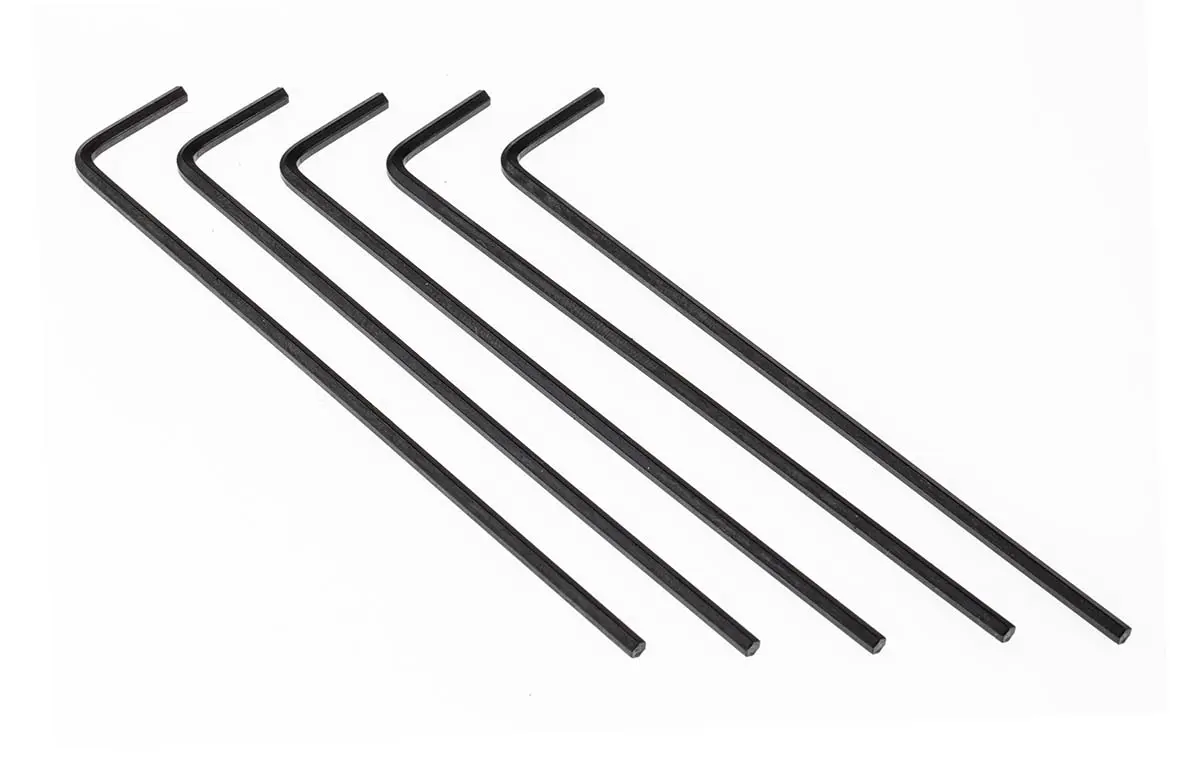 Produktfoto 1 von RS PRO metrisch  Innensechskant-Schlüssel, 5-er Satz 2.5mm L-Form lang