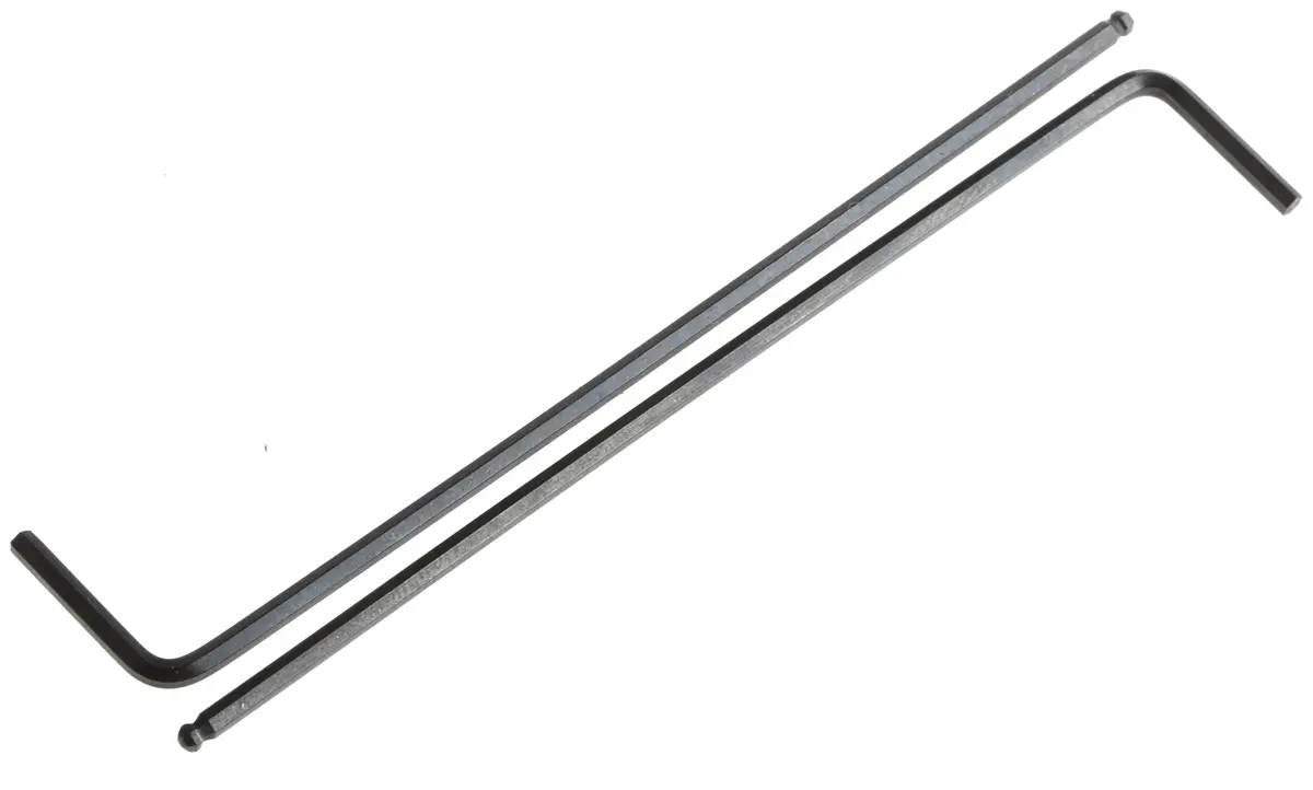 Produktfoto 1 von RS PRO metrisch  Innensechskant-Schlüssel, 5-er Satz 2mm L-Form lang