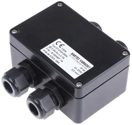 Produktfoto 1 von Bartec Box für DIN-Schienengehäuse, Geh.Mat. Polyester 55 mm 110 mm, Schwarz 75mm