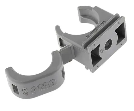 Produktfoto 1 von PMA Kabelhalter Schraubbefestigung, Kabel-Ø 20 mm Nylon 6.6 Grau 20mm x 33 mm x 28 mm