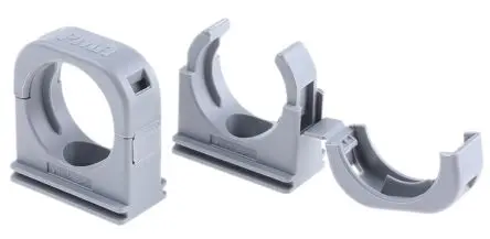 Produktfoto 1 von PMA Nylon 6.6 Kabelhalter Schutzrohrclip Grau Grau-Finish