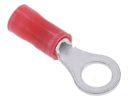 Produktfoto 1 von TE Connectivity PLASTI-GRIP Ringkabelschuhe, Isoliert 22 AWG, Vinyl, Rot, 16 AWG max.AWG, aussen ø 7.92 mm, innen ø 5