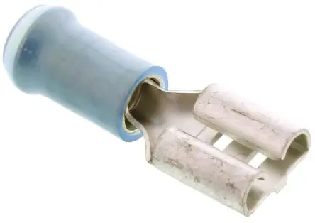 Produktfoto 1 von TE Connectivity PIDG FASTON .250 Flachsteckhülse, Blau, Isoliert, 6.35 x 0.81 mm, Buchse, 17 AWG min, 13 AWG