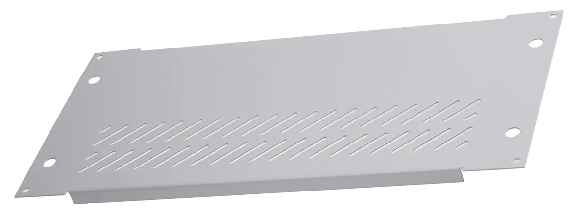Produktfoto 1 von RS PRO Stahl 3 U x 42 HP Belüftet, Grau 213.36 mm