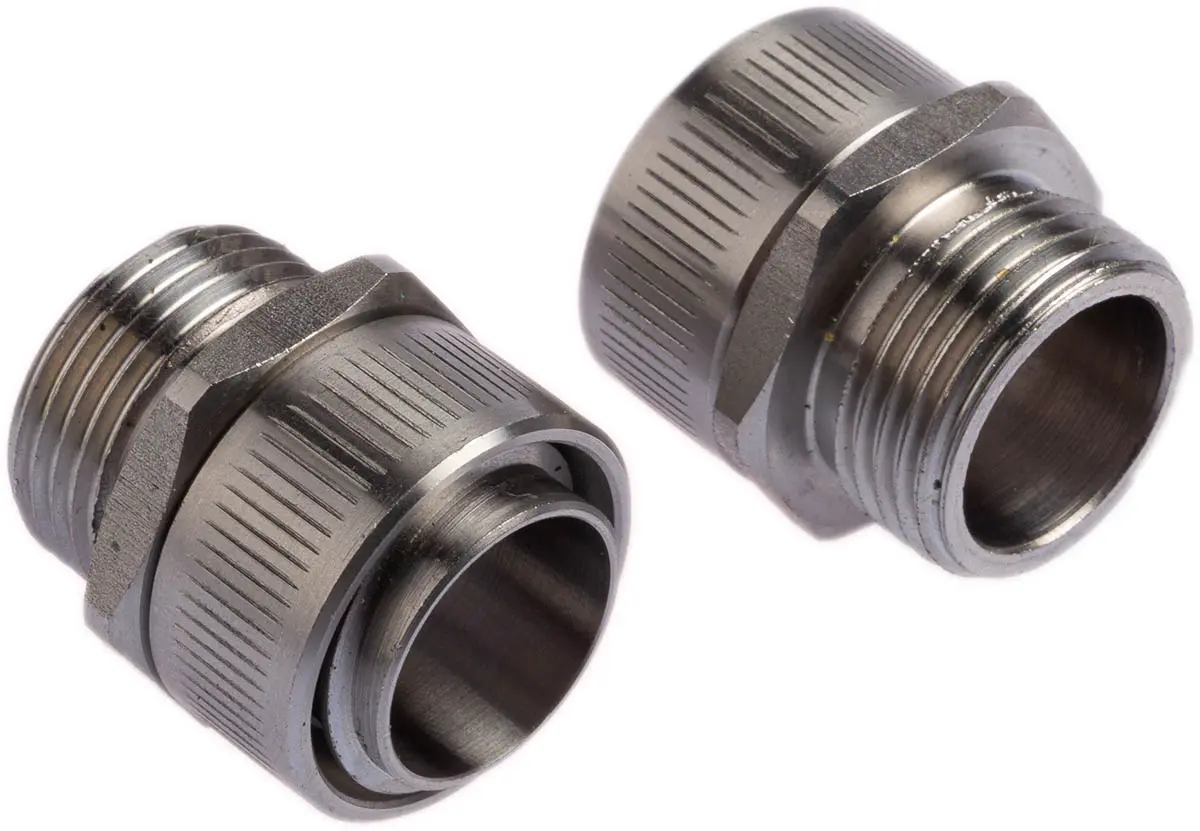 Produktfoto 1 von Kopex GFMS Edelstahl 316 Kabelrohr Befestigung Gerade Verschraubung – festes Außengewinde M20 20 mm Metallisch