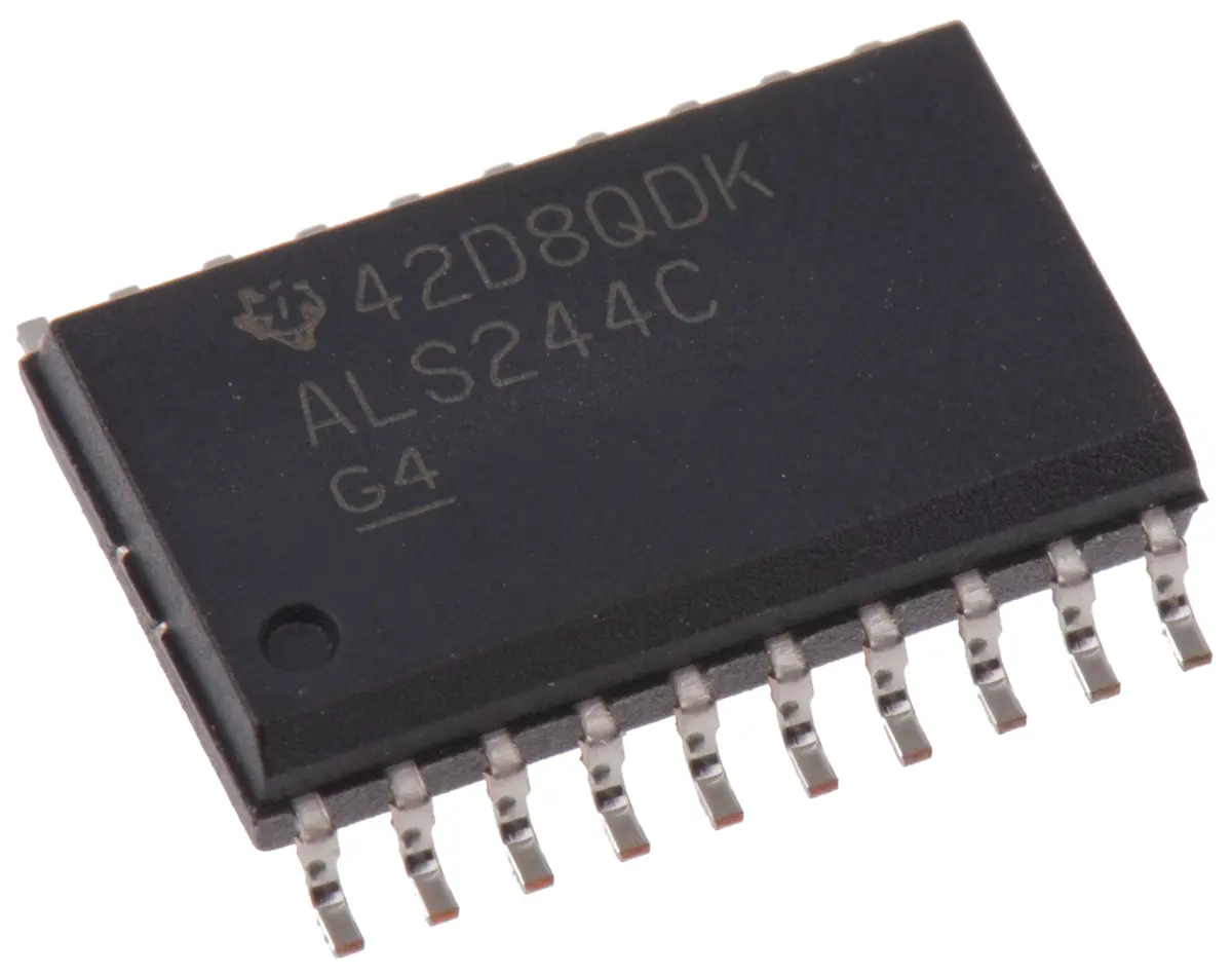 Produktfoto 1 von Texas Instruments Buffer & Line-Driver Buffer & Line-Driver Als 8-Bit Tri-State Nicht invertierend 20-Pin SOIC