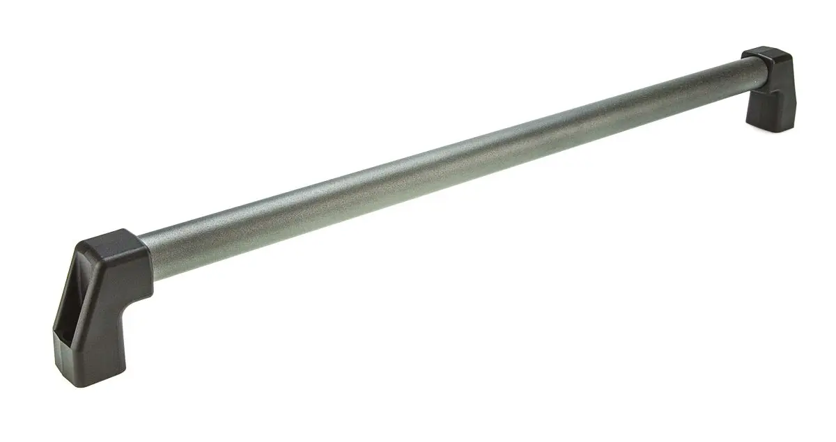 Produktfoto 1 von Elesa Matt Schwarz Aluminium Griff, L 724 mm H 78 mm B 38 mm, Lochabst. 700 mm