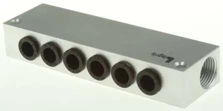 Produktfoto 1 von Legris Serie 3310 Aluminium Verteiler 6-Stationen Anschluss G
