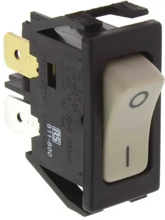 Produktfoto 1 von Arcolectric Panel Wippschalter DPST Ein-Neutral-Ein Ein-Aus, 10A, IP40