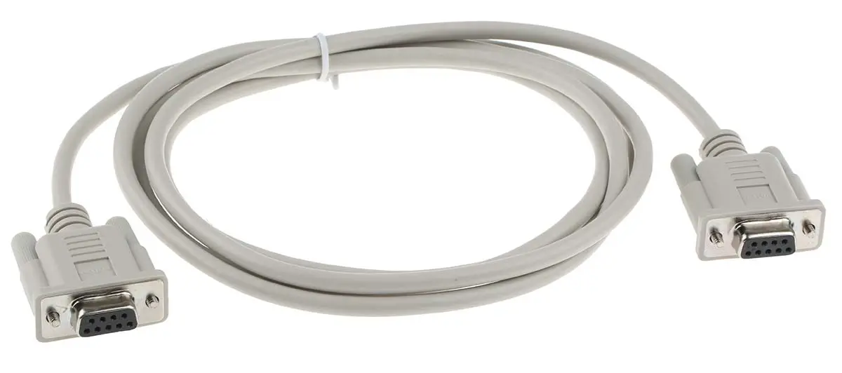 Produktfoto 1 von Roline Serielles Kabel / D-Sub, 9-polig Buchse / DB9 Buchse, 1.8 m Polyvinylchlorid, Weiß, No