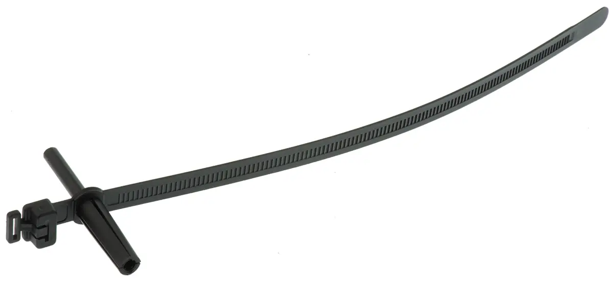 Produktfoto 1 von HellermannTyton WPT230 Nylon 6.6 Kabelbinder Dübelbefestigung Schwarz 8 mm x 230 mm