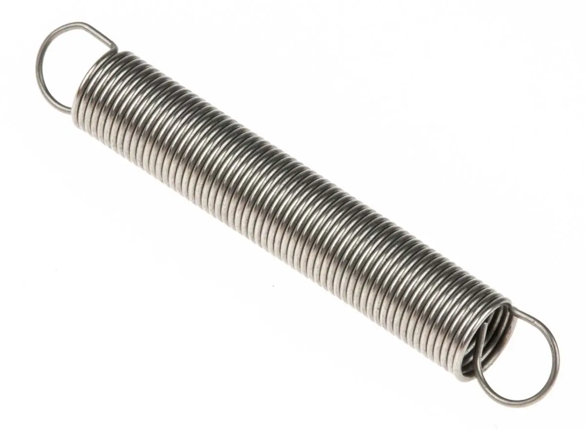 Produktfoto 1 von RS PRO Verlängerungsfeder Edelstahl L.: 27.2 mm x Aussenø 4 mm Außen-ø , Draht ø 0.36 mm 3.55 N Federhärte 0.048 N/mm