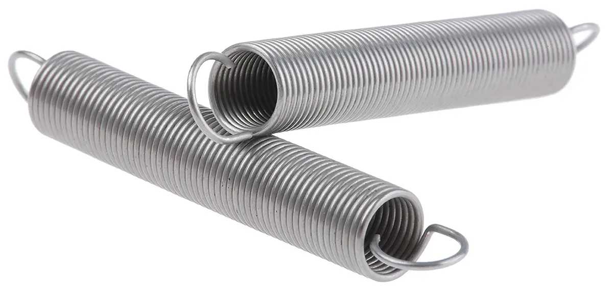 Produktfoto 1 von RS PRO Verlängerungsfeder Edelstahl L.: 41.4 mm x Aussenø 6 mm Außen-ø , Draht ø 0.55 mm 7.9 N Federhärte 0.08 N/mm