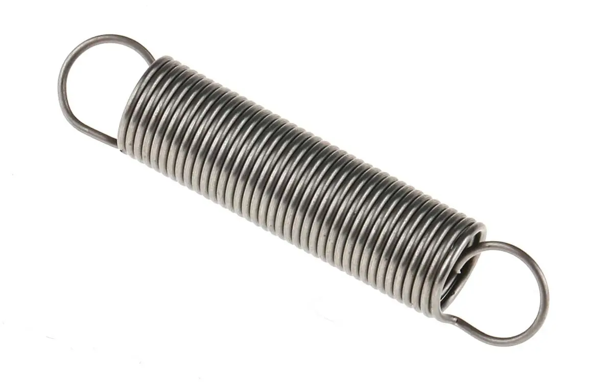 Produktfoto 1 von RS PRO Verlängerungsfeder Edelstahl L.: 25 mm x Aussenø 5 mm Außen-ø , Draht ø 0.45 mm 5.4 N Federhärte 0.09 N/mm