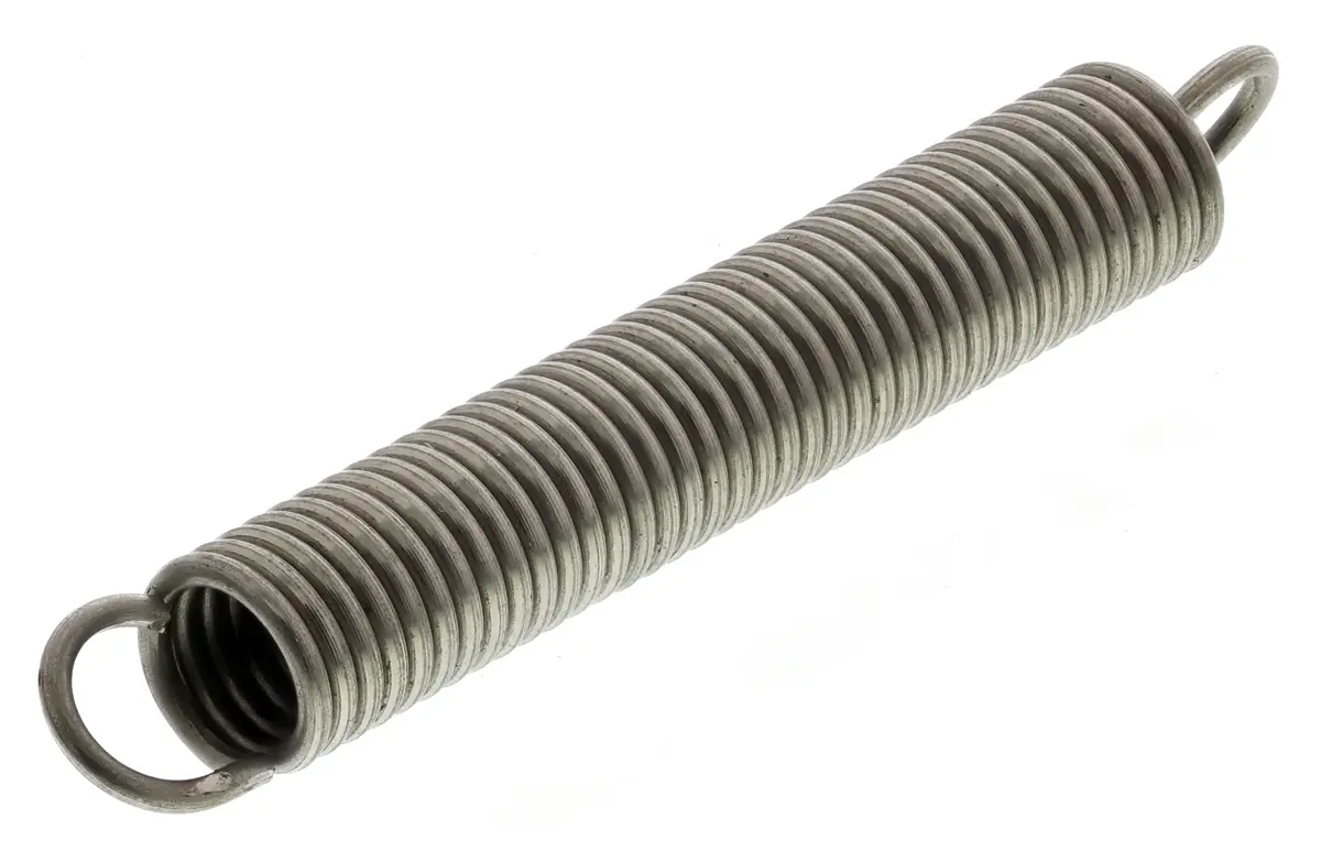 Produktfoto 1 von RS PRO Verlängerungsfeder Edelstahl L.: 34.5 mm x Aussenø 5 mm Außen-ø , Draht ø 0.7 mm 18.8 N Federhärte 0.64 N/mm