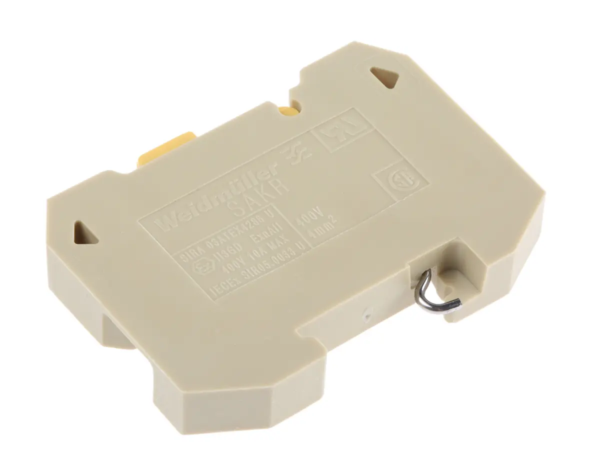 Produktfoto 1 von Weidmüller SAKR Prüftrennklemmenblock 1 Braun, 4mm², 400V Schraubbefestigung