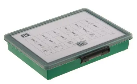 Produktfoto 1 von RS PRO Edelstahl Schlitz Schrauben Sortiment x 40 mm x 6 mm, 1830 Stück