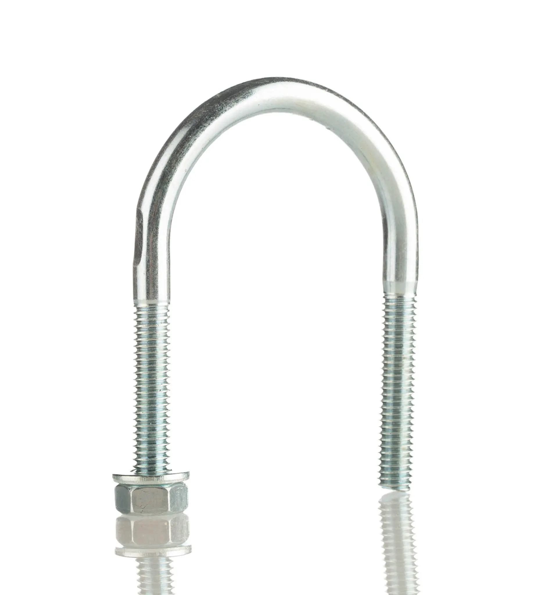 Produktfoto 1 von RS PRO Rundstahlbügel U-Schelle, Stahl 30 mm x 34 mm Glanzzink