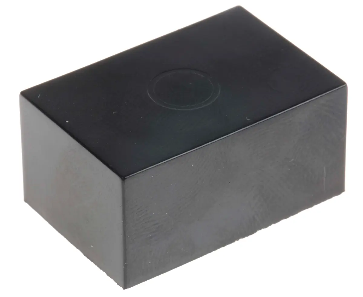 Produktfoto 1 von OKW Thermoplast Vergussmassenbox Deckel, Schwarz, 30 mm 15 mm, 20 mm, Wandstärke 0.8 mm