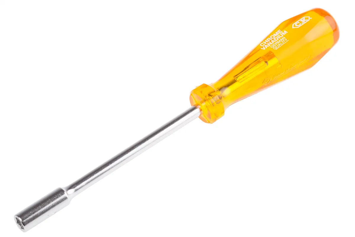 CK 7 mm Sechskant Steckschlüssel-Handgriff, Länge 310 mm / Klinge 225 mm