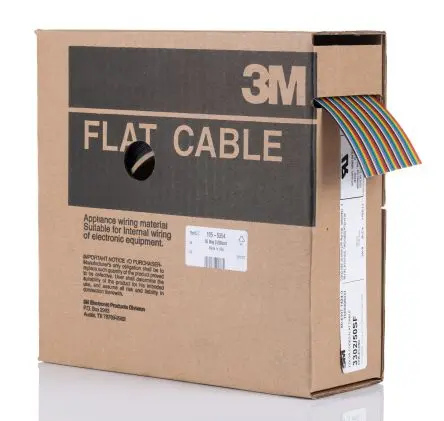 Produktfoto 1 von 3M 3302 Flachbandkabel Flach AWG, Raster 1.27 mm 50 30 m
