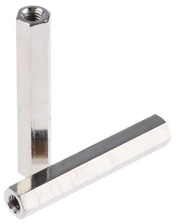 Produktfoto 1 von Essentra Abstandhalter, Länge 30 mm, Messing, Sechskant M3 M3, 5 mm 10 mm