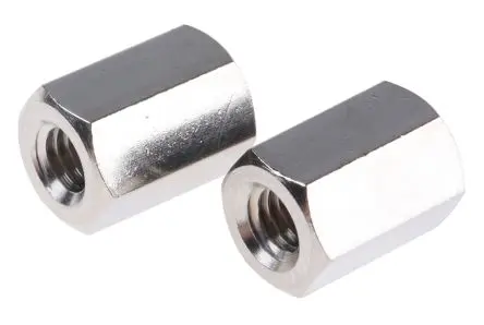Produktfoto 1 von Essentra Abstandhalter, Länge 10 mm, Messing, Sechskant M4 M4, 7 mm 5 mm