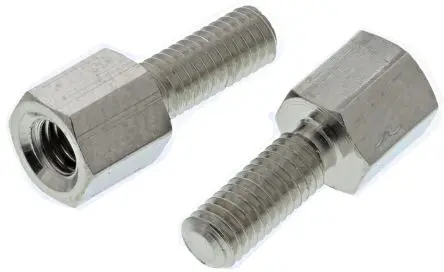 Produktfoto 1 von Essentra Abstandhalter, Länge 5 mm, Gewindelänge 8 mm, Messing, Sechskant M3 M3, 5 mm 3 mm