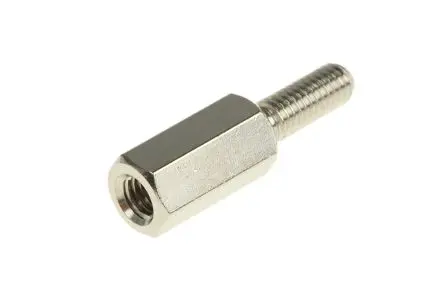 Produktfoto 1 von Essentra Abstandhalter, Länge 10 mm, Gewindelänge 8 mm, Messing, Sechskant M3 M3, 5 mm 6 mm