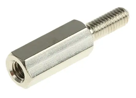 Produktfoto 1 von Essentra Abstandhalter, Länge 12 mm, Gewindelänge 8 mm, Messing, Sechskant M3 M3, 5 mm 7 mm