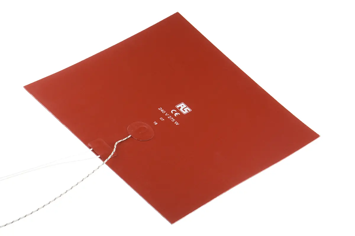 Produktfoto 1 von RS PRO Heizmatte, Vierkant 275 W +180°C, 250 x 250mm, 240 V ac
