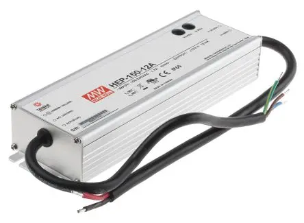 Produktfoto 1 von MEAN WELL HEP-150 Schaltnetzteil 1-Ausg. 12V dc 150 W, Chassis 431 V dc, 305V ac 12.5A