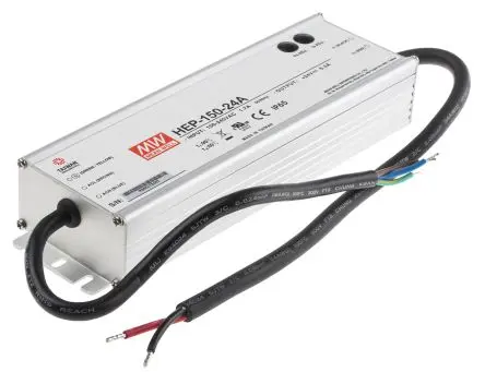 Produktfoto 1 von MEAN WELL HEP-150 Schaltnetzteil 1-Ausg. 24V dc 151 W, Chassis 431 V dc, 305V ac 6.3A