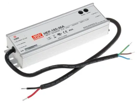 Produktfoto 1 von MEAN WELL HEP-185 Schaltnetzteil 1 36V dc 187 W, Fahrgestell 431 V dc, 305V ac
