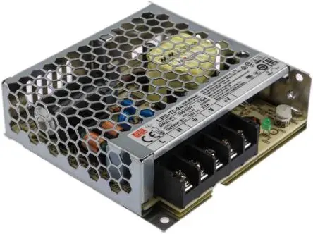 Produktfoto 1 von MEAN WELL LRS-75 Schaltnetzteil 1 24V dc 76.8 W, Fahrgestell 373 V dc, 264V ac