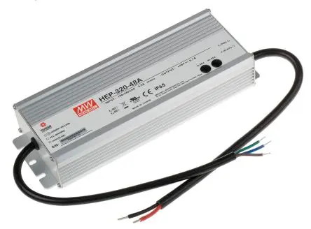 Produktfoto 1 von MEAN WELL HEP-320 Schaltnetzteil 1 48V dc 321.6 W, Fahrgestell 431 V dc, 305V ac