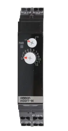 Produktfoto 1 von Omron H3DT Zeitgeber, DIN-Hutschiene 240 V dc 24 V, 48V ac, 1 to 120 s, 2 Kont. 1, 1-poliger Umschalter