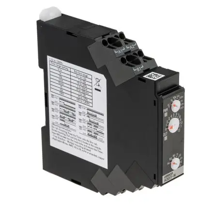 Produktfoto 1 von Omron H3DT Zeitrelais, DIN-Hutschiene 240 V dc 24V ac, 240 V ac, 0.1 s to 100 h, 2 Kont. Multifunktion, 1-poliger