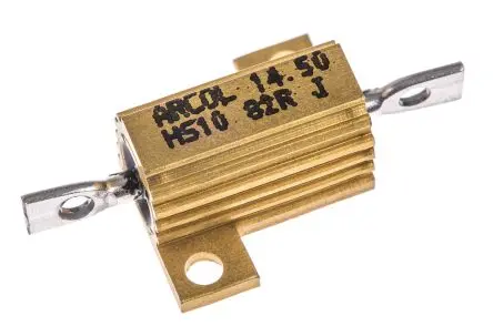 Arcol HS10 Gewickelt Widerstand zur Chassismontage 82 Ω ±5 % / 10 W, Aluminium Axial, -55 °C → 200 °C