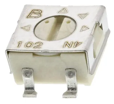 Produktfoto 1 von Bourns 3314 1-Gang Oberfläche Trimm-Potentiometer, Einstellung von oben, 1 kΩ, 20 %, 0.25 W, SMD Gull-Wing, L. 5 mm