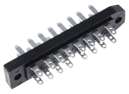 Produktfoto 1 von Telegärtner Polycarbonat DIN 41612 Stecker, 16-polig, 2-reihig, Serie J000 Gerade Stecker