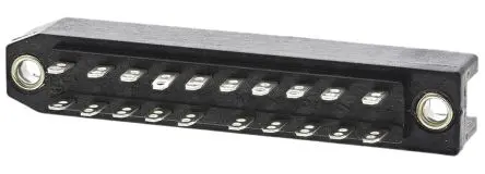 Produktfoto 1 von Telegärtner Polycarbonat DIN 41612 Stecker, 20-polig, 2-reihig, Serie J000 Gerade Buchse