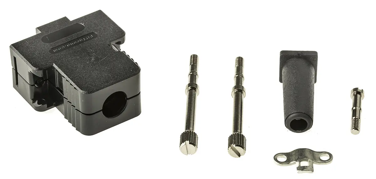Produktfoto 1 von FCT from Molex FKH D-Sub-Steckverbindergehäuse für Sub-D Steckverbinder, 9 Kontakte, Buchse, Schwarz